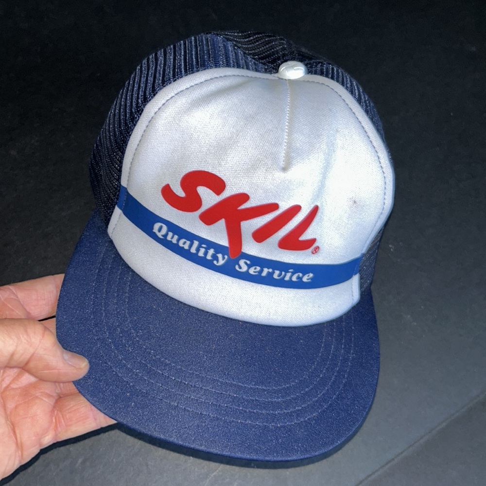 VINTAGE SKIL Trucker Hat Snap Back Mesh Summer Collectible Cap - Picture 2 of 6
